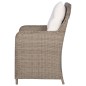 Gartenstühle mit Polstern 2 Stk. Poly Rattan Braun Gartenstühle mit Polstern 2 Stk. Poly Rattan Braun