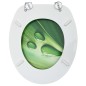 vidaXL Toilettensitze mit Deckel 2 Stk. MDF Grün Wassertropfen-Design vidaXL Toilettensitze mit Deckel 2 Stk. MDF Grün Wassertropfen-Design