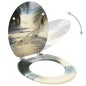 vidaXL Toilettensitze mit Deckel 2 Stk. MDF Strand-Design vidaXL Toilettensitze mit Deckel 2 Stk. MDF Strand-Design
