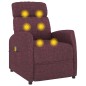 vidaXL Massagesessel Lila Stoff