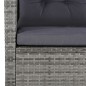 6-tlg. Garten-Lounge-Set mit Auflagen Poly Rattan Grau 6-tlg. Garten-Lounge-Set mit Auflagen Poly Rattan Grau