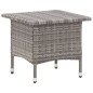 vidaXL Teetisch Grau 50 x 50 x 47 cm Poly Rattan vidaXL Teetisch Grau 50 x 50 x 47 cm Poly Rattan
