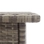 vidaXL Teetisch Grau 50 x 50 x 47 cm Poly Rattan vidaXL Teetisch Grau 50 x 50 x 47 cm Poly Rattan