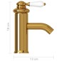vidaXL Waschtischarmatur Golden 130x180 mm vidaXL Waschtischarmatur Golden 130x180 mm