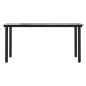 vidaXL Garten-Esstisch Schwarz 160x80x74 cm Stahl und Hartglas vidaXL Garten-Esstisch Schwarz 160x80x74 cm Stahl und Hartglas