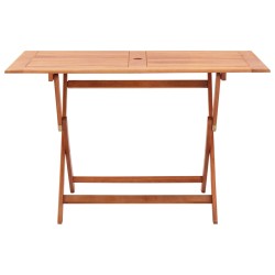 vidaXL Klappbarer Gartentisch 120x70x75 cm Eukalyptus Massivholz