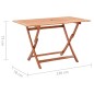 vidaXL Klappbarer Gartentisch 120x70x75 cm Eukalyptus Massivholz vidaXL Klappbarer Gartentisch 120x70x75 cm Eukalyptus Massivholz