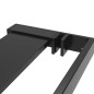 vidaXL Duschwand mit Ablage für Walk-In-Dusche Schwarz 80x195 cm ESG vidaXL Duschwand mit Ablage für Walk-In-Dusche Schwarz 80x195 cm ESG
