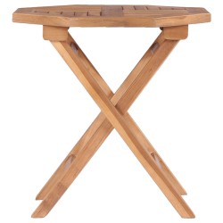 vidaXL Klappbarer Gartentisch 45x45x45 cm Teak Massivholz