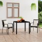 vidaXL Gartenstühle mit Kissen 2 Stk. Poly Rattan Schwarz vidaXL Gartenstühle mit Kissen 2 Stk. Poly Rattan Schwarz