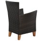 vidaXL Gartenstühle mit Polstern 2 Stk. Poly Rattan Braun vidaXL Gartenstühle mit Polstern 2 Stk. Poly Rattan Braun