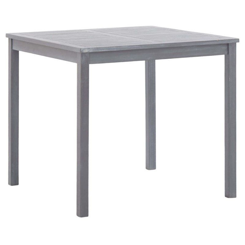 vidaXL Gartentisch Grau 80x80x74 cm Akazie Massivholz vidaXL Gartentisch Grau 80x80x74 cm Akazie Massivholz