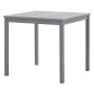 vidaXL Gartentisch Grau 80x80x74 cm Akazie Massivholz vidaXL Gartentisch Grau 80x80x74 cm Akazie Massivholz