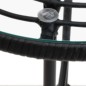 vidaXL Esstisch Schwarz Ø50 cm Hartglas und Stahl vidaXL Esstisch Schwarz Ø50 cm Hartglas und Stahl