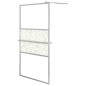 vidaXL Duschwand mit Ablage für Walk-In-Dusche Chrom 115x195 cm ESG vidaXL Duschwand mit Ablage für Walk-In-Dusche Chrom 115x195 cm ESG