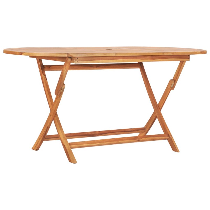 vidaXL Klappbarer Gartentisch 160×80×75 cm Teak Massivholz vidaXL Klappbarer Gartentisch 160×80×75 cm Teak Massivholz