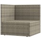 vidaXL 8-tlg. Garten-Lounge-Set mit Kissen Grau Poly Rattan vidaXL 8-tlg. Garten-Lounge-Set mit Kissen Grau Poly Rattan