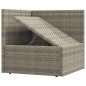 vidaXL 8-tlg. Garten-Lounge-Set mit Kissen Grau Poly Rattan vidaXL 8-tlg. Garten-Lounge-Set mit Kissen Grau Poly Rattan