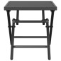vidaXL Gartentisch Klappbar Anthrazit 38x38x38 cm Stahlgitter vidaXL Gartentisch Klappbar Anthrazit 38x38x38 cm Stahlgitter