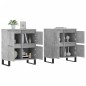 Sideboards 2 Stk. Betongrau Holzwerkstoff Sideboards 2 Stk. Betongrau Holzwerkstoff
