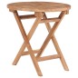 vidaXL Klappbarer Gartentisch 45 cm Teak Massivholz vidaXL Klappbarer Gartentisch 45 cm Teak Massivholz