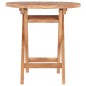 vidaXL Klappbarer Gartentisch 45 cm Teak Massivholz vidaXL Klappbarer Gartentisch 45 cm Teak Massivholz