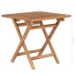 vidaXL Gartentisch Klappbar 45x45x45 cm Massivholz Teak vidaXL Gartentisch Klappbar 45x45x45 cm Massivholz Teak