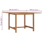 vidaXL Garten-Esstisch 110x110x75 cm Massivholz Teak vidaXL Garten-Esstisch 110x110x75 cm Massivholz Teak