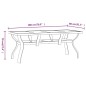 vidaXL Gartentisch Braun und Schwarz 180x80x70 cm Stahl und Glas vidaXL Gartentisch Braun und Schwarz 180x80x70 cm Stahl und Glas