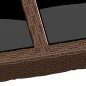 vidaXL Gartentisch mit Glasplatte Braun 200x150x75 cm Rattan vidaXL Gartentisch mit Glasplatte Braun 200x150x75 cm Rattan