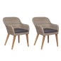 vidaXL Gartenstühle mit Polstern 2 Stk. Poly Rattan Braun vidaXL Gartenstühle mit Polstern 2 Stk. Poly Rattan Braun