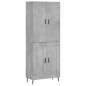 vidaXL Highboard Betongrau 69,5x34x180 cm Holzwerkstoff vidaXL Highboard Betongrau 69,5x34x180 cm Holzwerkstoff