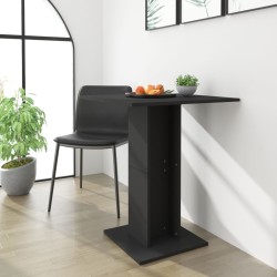 vidaXL Bistrotisch Schwarz 60x60x75 cm Holzwerkstoff