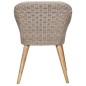 vidaXL Gartenstühle mit Polstern 2 Stk. Poly Rattan Braun vidaXL Gartenstühle mit Polstern 2 Stk. Poly Rattan Braun