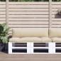 vidaXL Palettenkissen 2-tlg. Beige Stoff vidaXL Palettenkissen 2-tlg. Beige Stoff