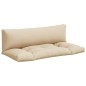vidaXL Palettenkissen 2-tlg. Beige Stoff vidaXL Palettenkissen 2-tlg. Beige Stoff