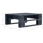 vidaXL 6-tlg. Paletten-Lounge-Set Schwarz Imprägniertes Kiefernholz vidaXL 6-tlg. Paletten-Lounge-Set Schwarz Imprägniertes Kiefernholz