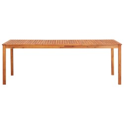 vidaXL Gartentisch 215x90x74 cm Akazie Massivholz