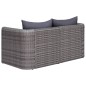 Garten-Ecksofas 2 Stk. Grau Poly Rattan Garten-Ecksofas 2 Stk. Grau Poly Rattan