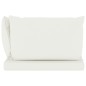 vidaXL Garten-Palettensofa 2-Sitzer mit Kissen in Creme Kiefernholz vidaXL Garten-Palettensofa 2-Sitzer mit Kissen in Creme Kiefernholz