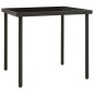 vidaXL Garten-Esstisch Anthrazit 80x80x72 cm Glas und Stahl vidaXL Garten-Esstisch Anthrazit 80x80x72 cm Glas und Stahl