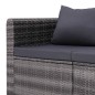 Garten-Ecksofas 2 Stk. Grau Poly Rattan Garten-Ecksofas 2 Stk. Grau Poly Rattan