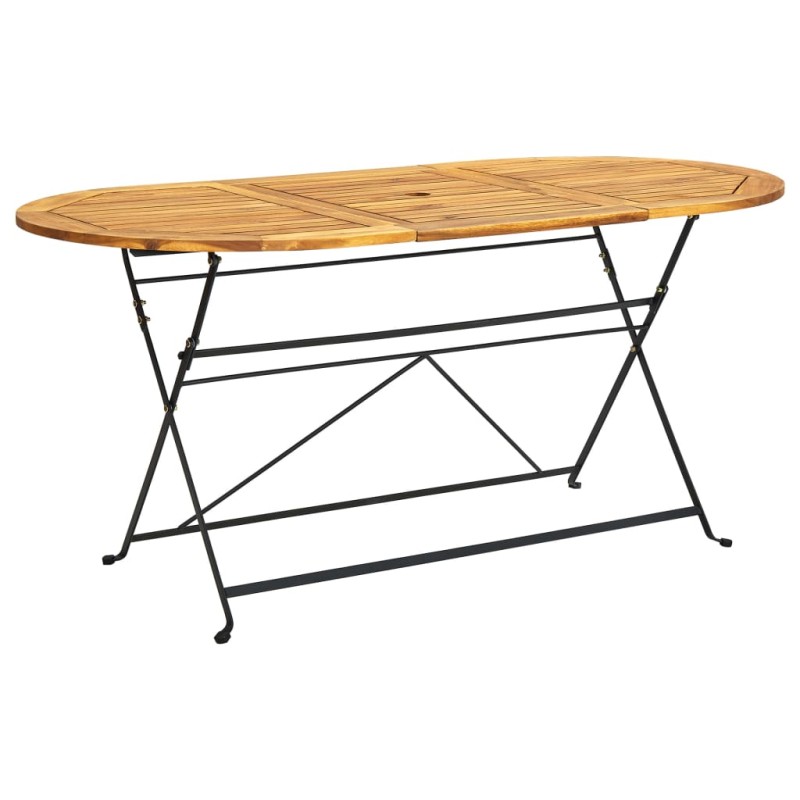vidaXL Gartentisch 160x85x74 cm Akazie Massivholz Oval vidaXL Gartentisch 160x85x74 cm Akazie Massivholz Oval