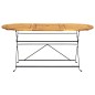 vidaXL Gartentisch 160x85x74 cm Akazie Massivholz Oval vidaXL Gartentisch 160x85x74 cm Akazie Massivholz Oval