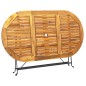 vidaXL Gartentisch 160x85x74 cm Akazie Massivholz Oval vidaXL Gartentisch 160x85x74 cm Akazie Massivholz Oval