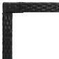 vidaXL Garten-Bartisch Schwarz 130x60x110 cm Poly Rattan und Glas vidaXL Garten-Bartisch Schwarz 130x60x110 cm Poly Rattan und Glas