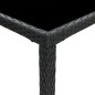 vidaXL Garten-Bartisch Schwarz 130x60x110 cm Poly Rattan und Glas vidaXL Garten-Bartisch Schwarz 130x60x110 cm Poly Rattan und Glas