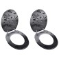 vidaXL Toilettensitze mit Deckel 2 Stk. MDF Wasser vidaXL Toilettensitze mit Deckel 2 Stk. MDF Wasser