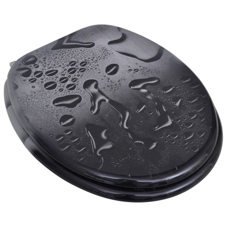 vidaXL Toilettensitze mit Deckel 2 Stk. MDF Wasser