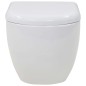 vidaXL Hänge-Toilette mit Einbau-Spülkasten Keramik Weiß vidaXL Hänge-Toilette mit Einbau-Spülkasten Keramik Weiß